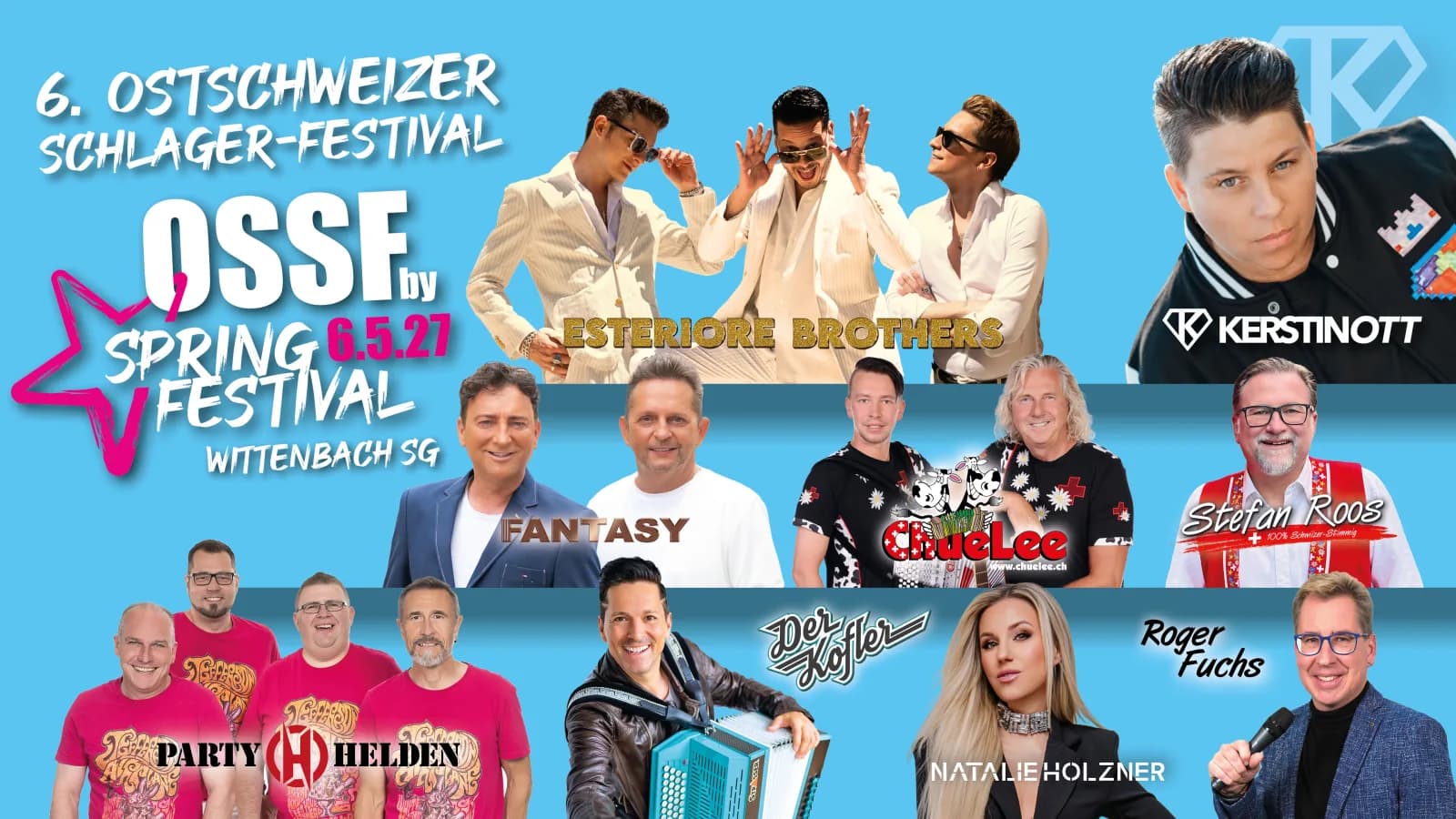 Flyer Donnerstag, 06.05.2027: Ostschweizer Schlagerfestival